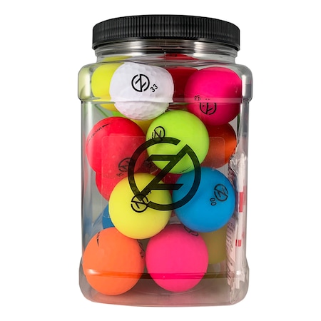 Zero Friction Spectra Matte Finish Golf Ball Super Jar, Multicolor GB11001